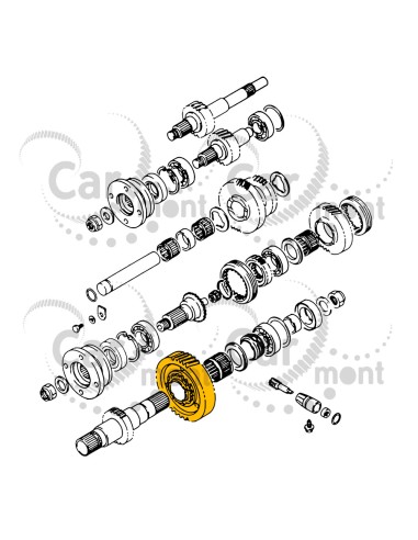 Zębatka reduktora NT:47 - Suzuki Samurai SJ410 SJ413 - 29211-80050 29211-80051