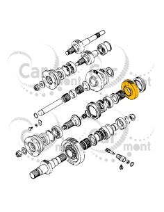Zębatka reduktora NT:49 - Suzuki Samurai SJ410 SJ413 SJ419 - 29221-80050 2922180050 2