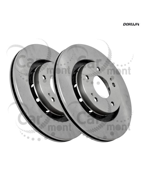 Tarcza hamulcowa przednia (para) - Mitsubishi Outlander CU CW GF Lancer CX - MR205215 4615A179 - Dokuji