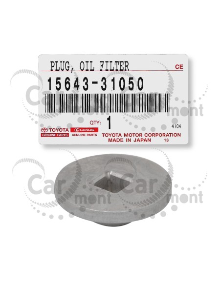 Korek spustowy obudowy filtra oleju - Toyota Lexus - 1564331050 15643-31050 - Oryginał Toyota