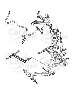 Tuleja wahacza tylnego poprzecznego Mitsubishi Pajero III IV - MR374672 - RBI 2