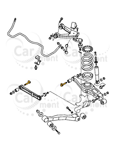 Śruba do regulacji zbieżności tył Mitsubishi Pajero Montero III - MR418739