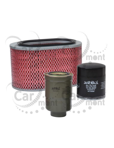 Filtr oleju paliwa powietrza Mitsubishi Pajero I II 2.5TD 2.8TD - MD603384 MD069782 MB220900 - Ashika