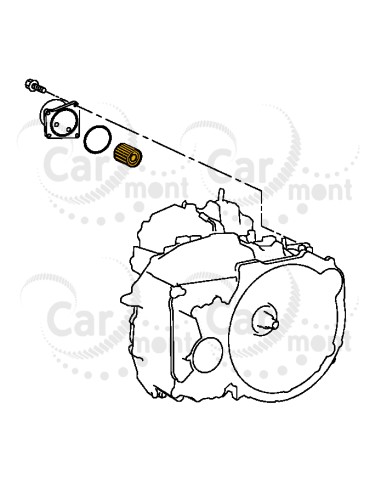 Filtr chłodnicy automatycznej skrzyni biegów Mitsubishi Outlander ASX Nissan Juke Qashqai - 2824A006 2824A025 31726-1XZ0A