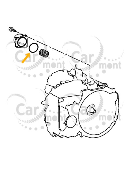 Oring uszczelka filtra automatycznej skrzyni biegów Mitsubishi Outlander Lancer ASX - 2920A096 - Oryginał Mitsubishi