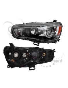 Lampa przednia reflektor HALOGEN lewy Mitsubishi Outlander CW_W 2009-2012 - 8301B553 8301B941 8301C407