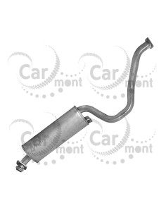 Tłumik wydechowy środkowy - Mitsubishi Pajero II 2.5 TD 3.0 SHORT - MB651696 MB651688 MR160316 - 4MAX