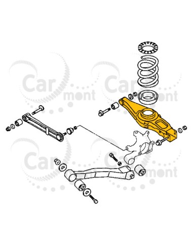 Wahacz tylny dolny Mitsubishi Pajero Montero III IV - MR418670 MR418558 MN125431