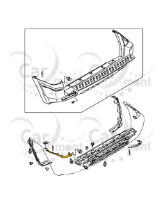 Wzmocnienie zderzaka tylnego - lewe Mitsubishi Pajero III SHORT (polift) - MN117185 - Oryginał Mitsubishi 2