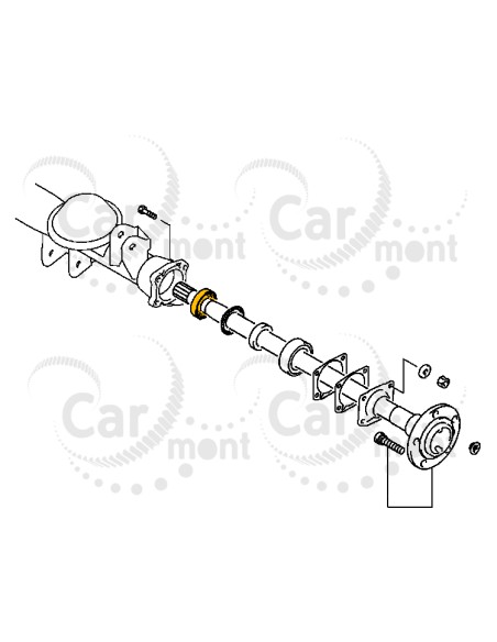 Uszczelniacz półosi tylnego mostu Mitsubishi Pajero Pinin - MR470930 - Oryginał Mitsubishi