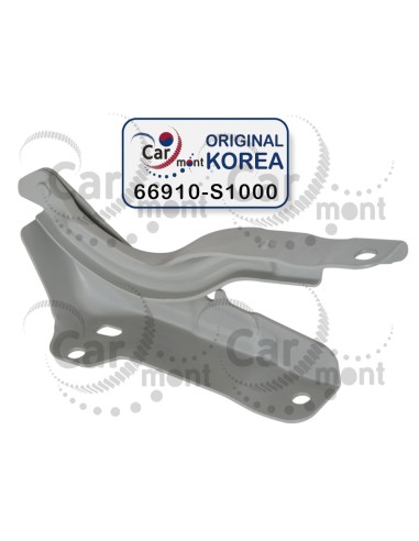 Zawias maski silnika - lewy do Hyundai Santa Fe IV (TM TMA) - 66910-S1000 - Oryginał Korea