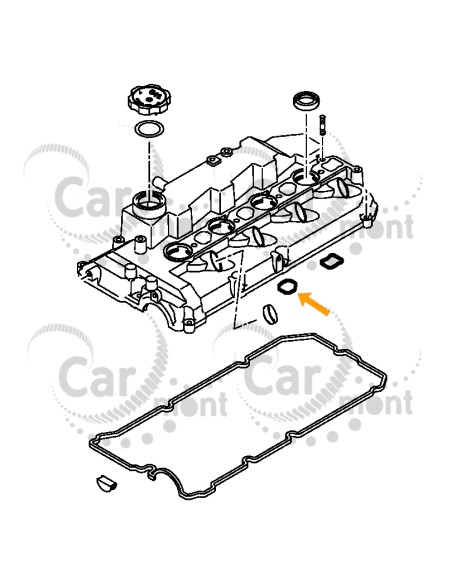Uszczelka pokrywy zaworów Mitsubishi L200 2.5DiD KB4 Pajero Sport KH4 - MN149704 - Oryginał Mitsubishi