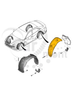 Nadkole tylne lewe (przód) do Hyundai Elantra VII (CN7) - 86821-AA000 86821AA000 - Korea 2