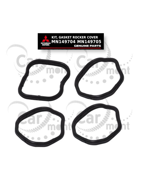 Uszczelki pokrywy zaworów (x4) Mitsubishi L200 2.5DiD KB4 Pajero Sport KH4 - MN149704 MN149705 - Oryginał Mitsubishi