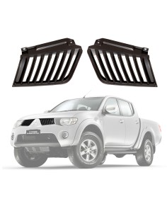 Komplet atrap chłodnicy (do lakierowania) do Mitsubishi L200 2.5DiD KB4 - 7450A185 7450A186 2
