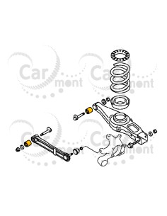 Tuleja wahacza tylnego do Mitsubishi Pajero III IV - MR374672 - NTY 2