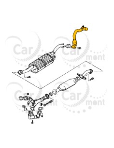 Tłumik końcowy do Mitsubishi Pajero Sport 2.5TD K94 3.0 K96 - MR258148 MR529819 2