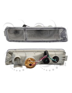 Kierunkowskaz prawy w zderzak przedni (z wiązką) do Mitsubishi L200 II 2.5TD - MR990726