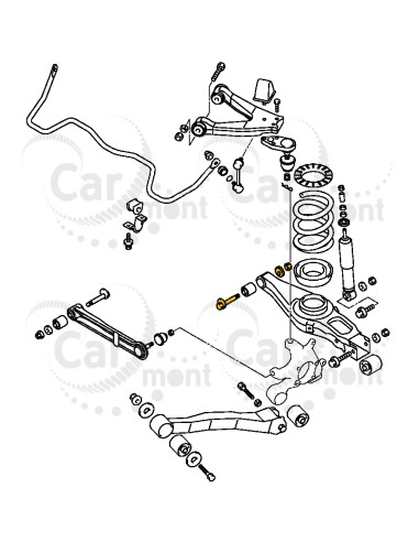 Zestaw naprawczy regulacji geometrii tylnego wahacza dolnego Mitsubishi Pajero III - MR418674 4113A073