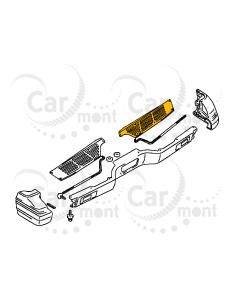 Nakładka stopnia tylnego zderzaka - prawa do Mitsubishi Pajero II - MB679652 2