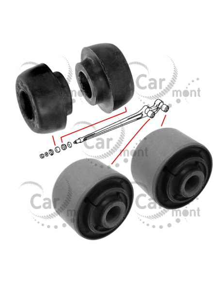 Tuleja wahacza wzdłużnego x4 - Pajero Galloper - MB631492 MB584146