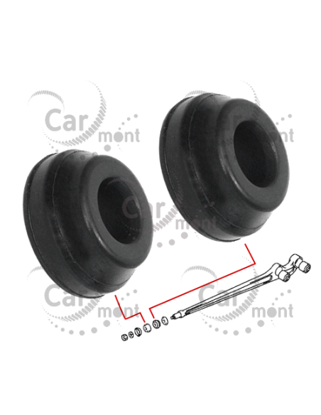 Tuleja wahacza wzdłużnego x2 - Pajero II - MB809388
