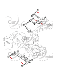 Śruba tylnego zawieszenia - Outlander CU Lancer CS Galant - MU000390 - Oryginał Mitsubishi 2