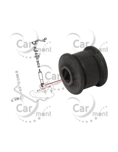 Tuleja amortyzatora przedniego - dolna - Pajero II L200 L400 - MB633900 MR448498 MR112095