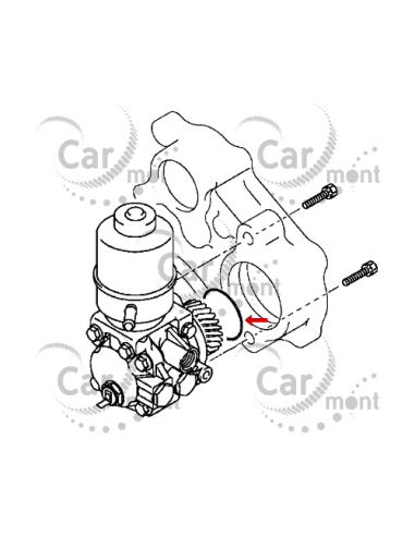 Oring pompy wtryskowej / wspomagania D55 do Mitsubishi Pajero 2.8TD 3.2DID - MF520407 - Oryginał Mitsubishi