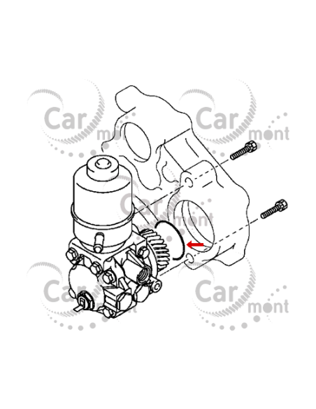 Oring pompy wtryskowej / wspomagania D55 do Mitsubishi Pajero 2.8TD 3.2DID - MF520407 - Oryginał Mitsubishi