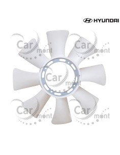 Śmigło wentylatora chłodnicy - Mitsubishi Pajero L200 L300 Hyundai Galloper - 25261-42100 MD050475 - Oryginał Hyundai