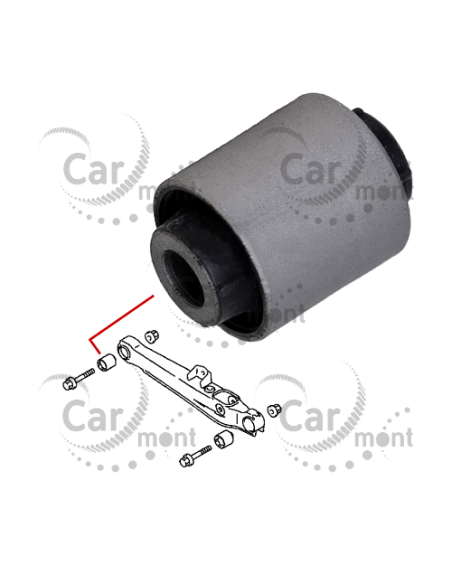 Tuleja wahacza tylnego poprzecznego - Mitsubishi ASX Outlander CU CW Lancer CS CY - MN100110 - Oryginał Mitsubishi