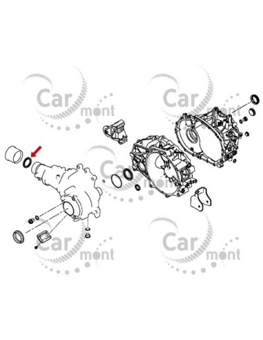 Uszczelniacz reduktora tylnego wału Mitsubishi Outlander Lancer ASX - MR581295 3200A105 - NOK Japan