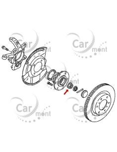Nakrętka przegubu - Mitsubishi Pajero IV - 3715A051 - Oryginał Mitsubishi 2